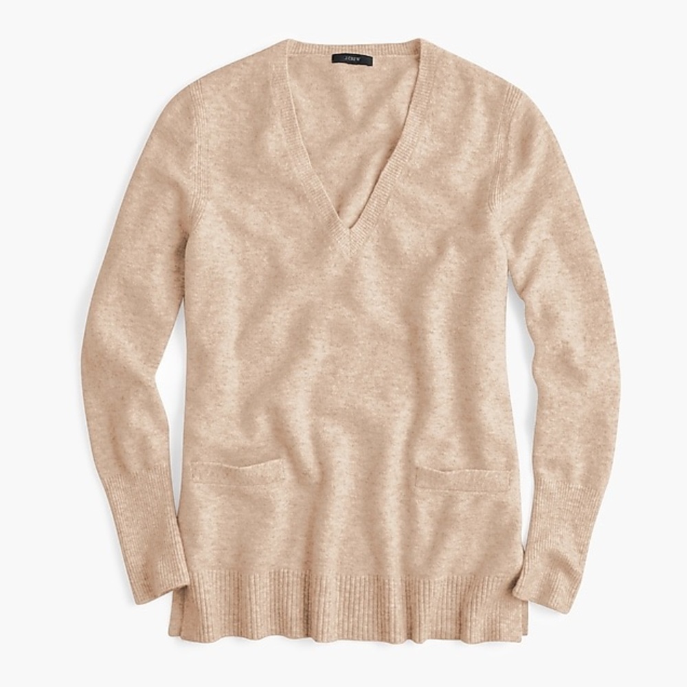 J. Crew v neck front pocket sweater size XL NWT